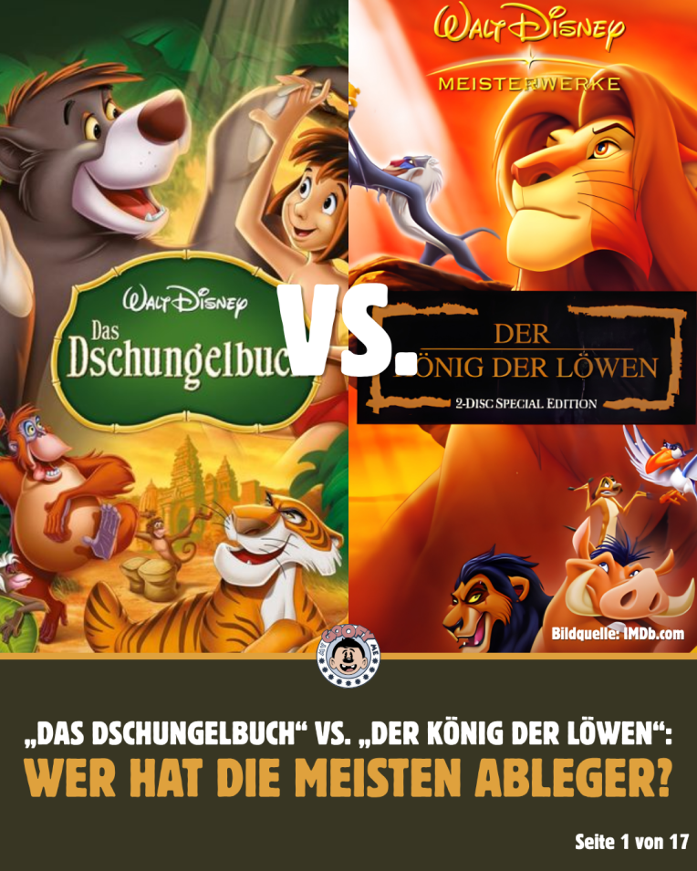 Spotlight: „Das Dschungelbuch“ vs. „Der König der Löwen“: Wer hat die meisten&nbsp;Ableger?